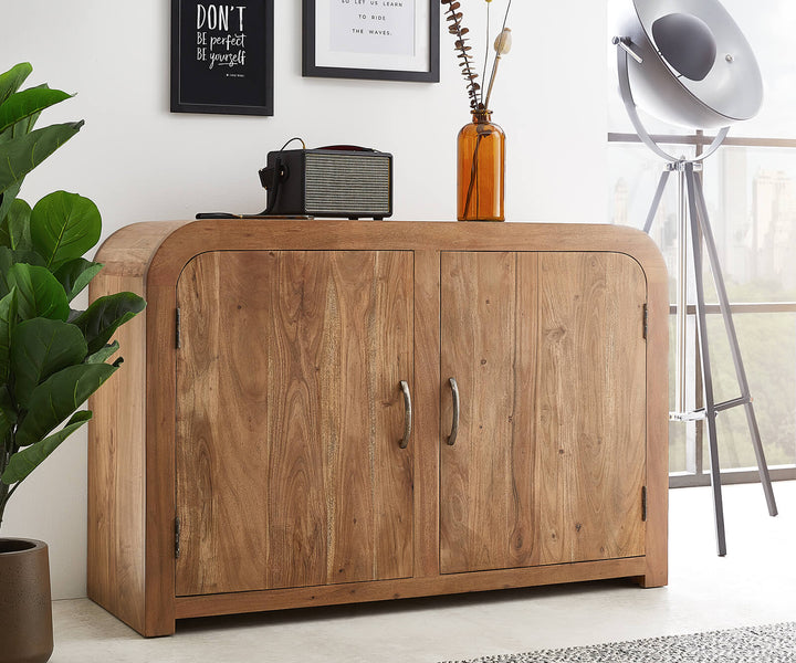 Sideboard Wallis 120x42 cm Akazie Natur 2 Türen